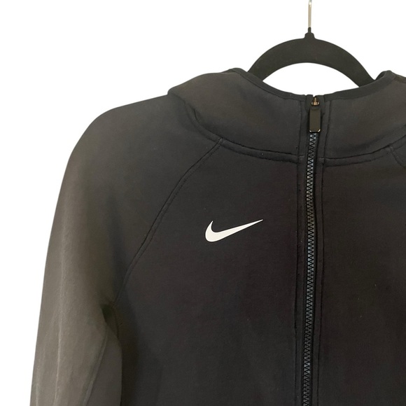 Nike Black and White Full Zip Hooded Jacket Womens Size Small - Picture 2 of 11